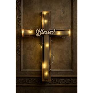 Handcrafted Oak Wooden Cross